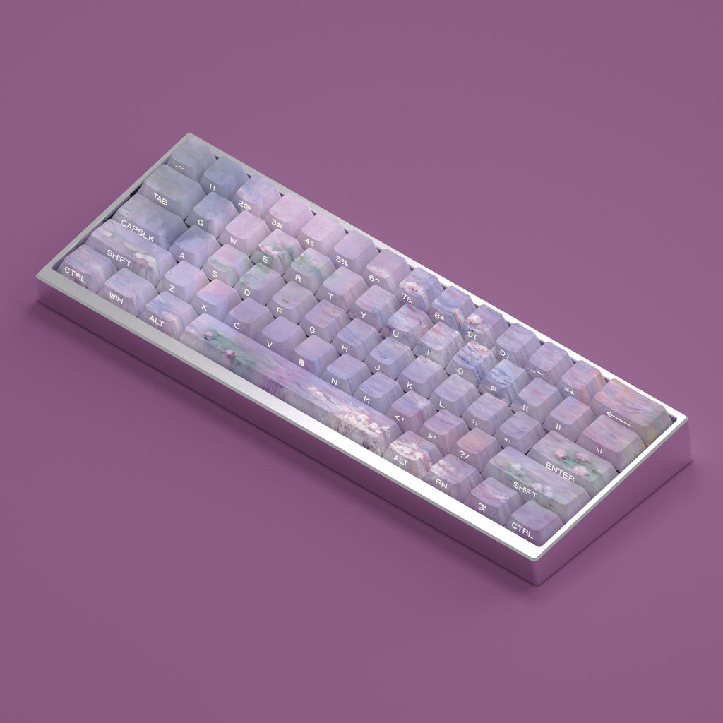 Wenshao Sleeping Lotus Key Cap Side Carved Light Transmission Original Height Adaptation 61 65 68 75 87 98 104