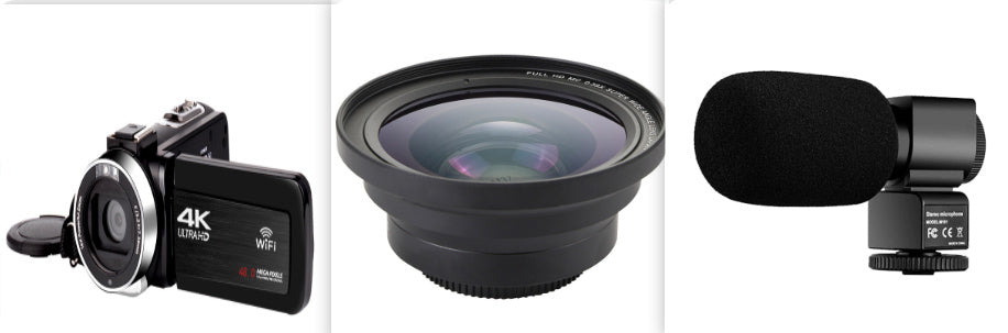 3.0 inch touch screen 4K video camera digital camera with wifi remote control