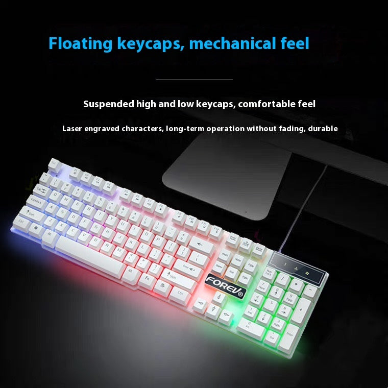 Wired Keyboard Luminous Desktop And Notebook Computer Accessories